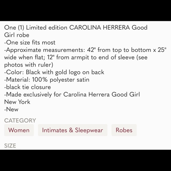 Carolina Herrera robe - Picture 5 of 5